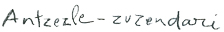 Antzezle-Zuzendari.